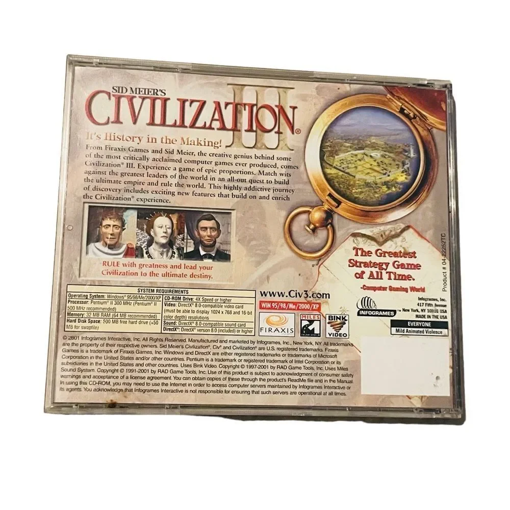 Sid Meier's Civilization III PC Game